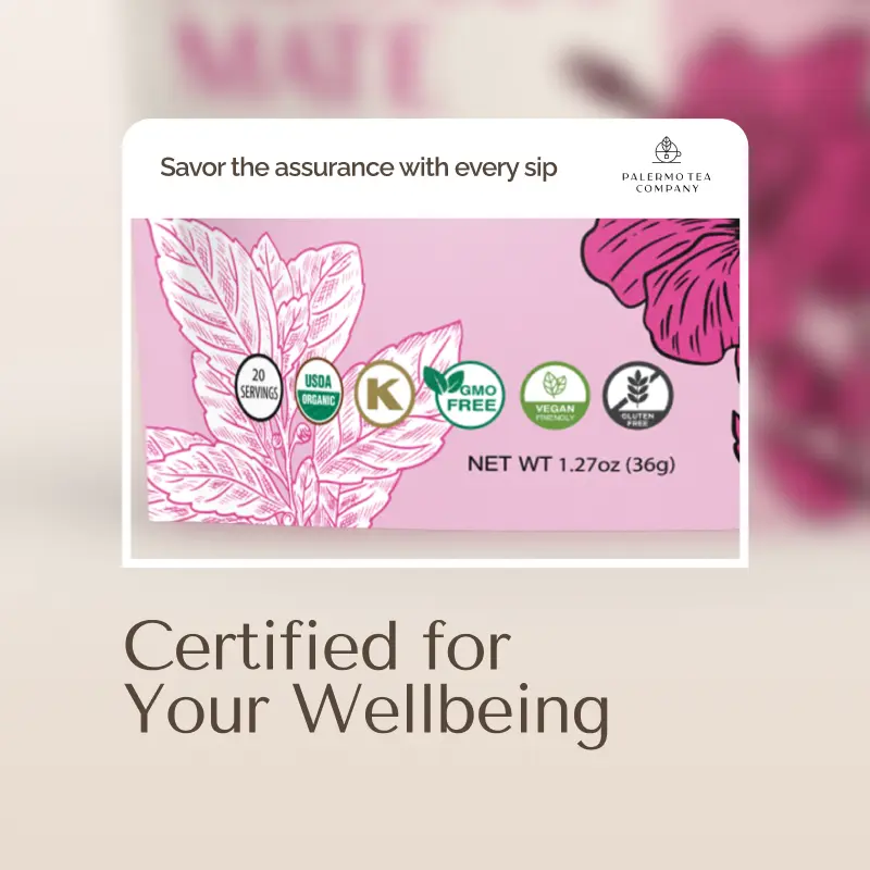 Organic Yerba Mate Hibiscus Tea