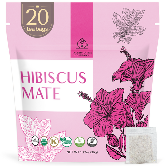 Organic Yerba Mate Hibiscus Tea